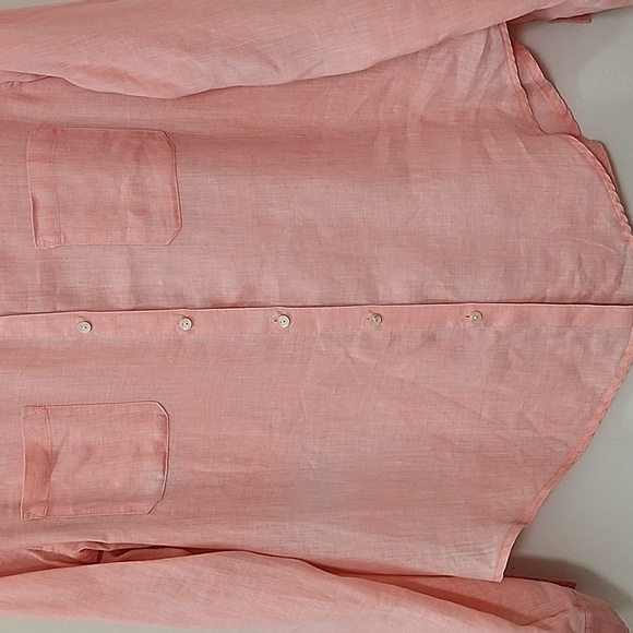 Lilly Pulitzer 100% Linen Women's Sea View Button-Down  Size Medium - Picture 12 of 16